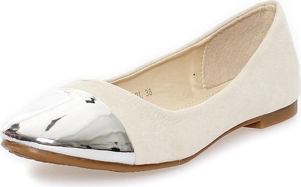 Ballerinas Damen Schuhe Sommerschuhe; Beige/36