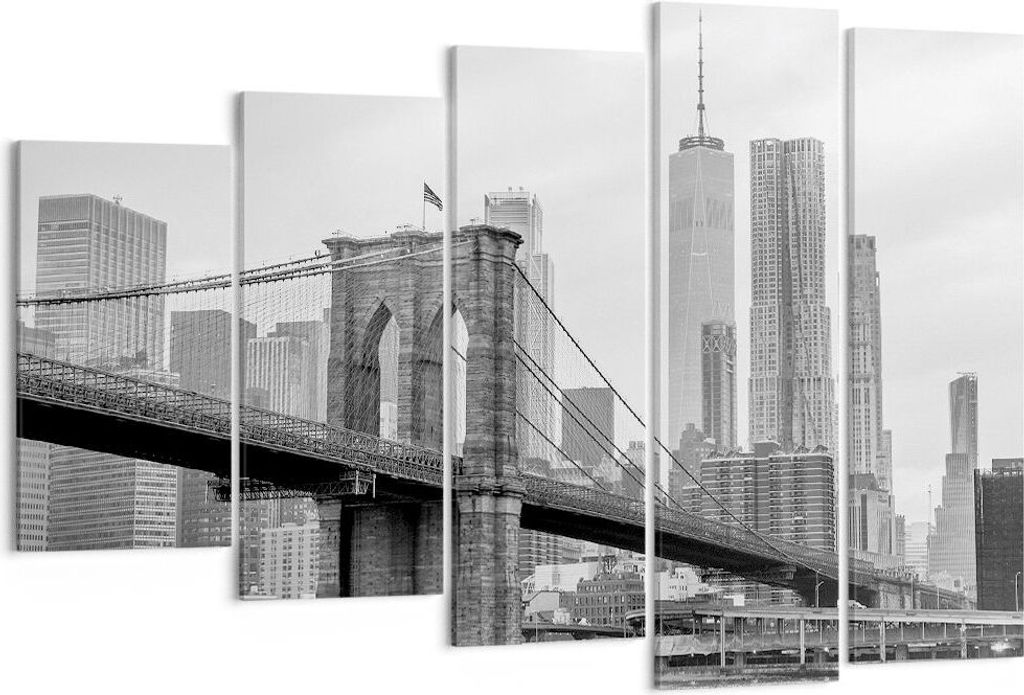 Bild auf Leinwand - Leinwandbild - 5 Teile - Brücke Produktbild 