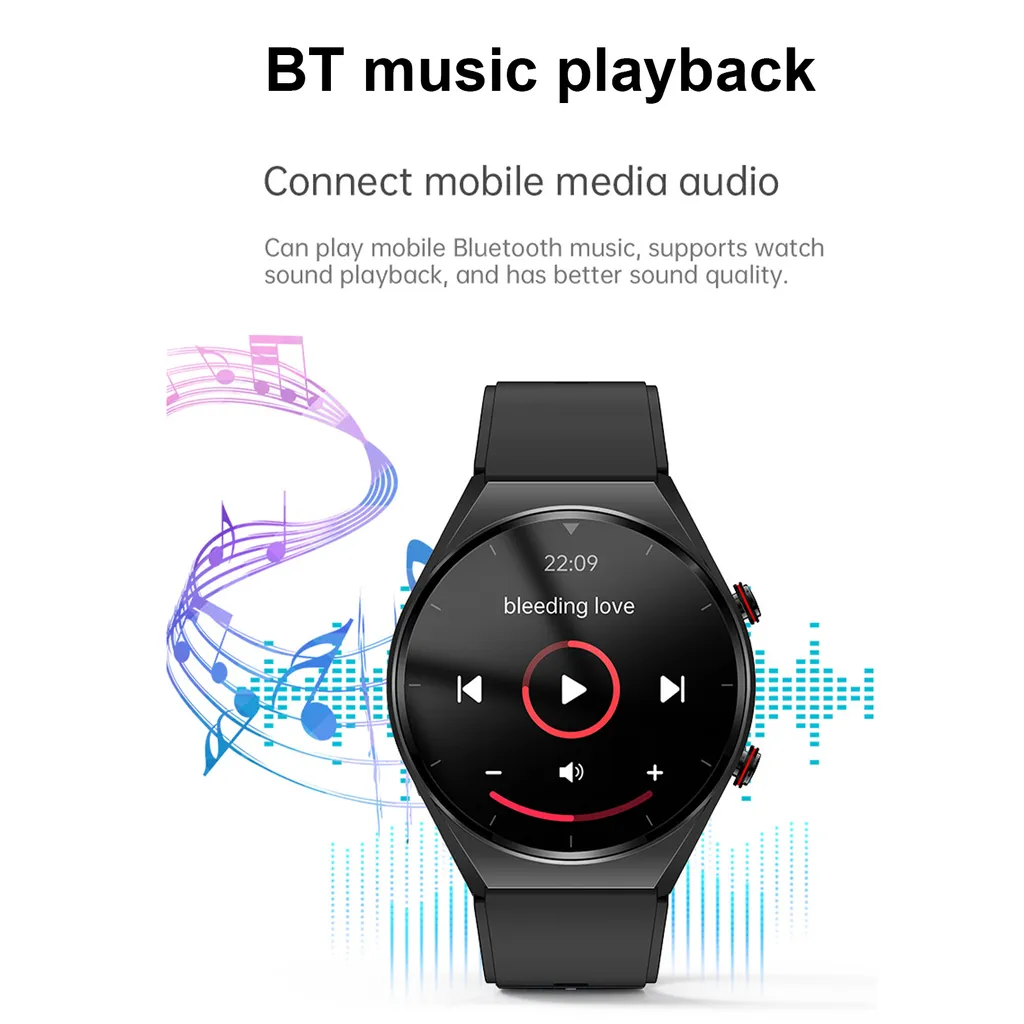 Montre connectée E09 écran 1,39'' noir avec appels Bluetooth intégrés - 9