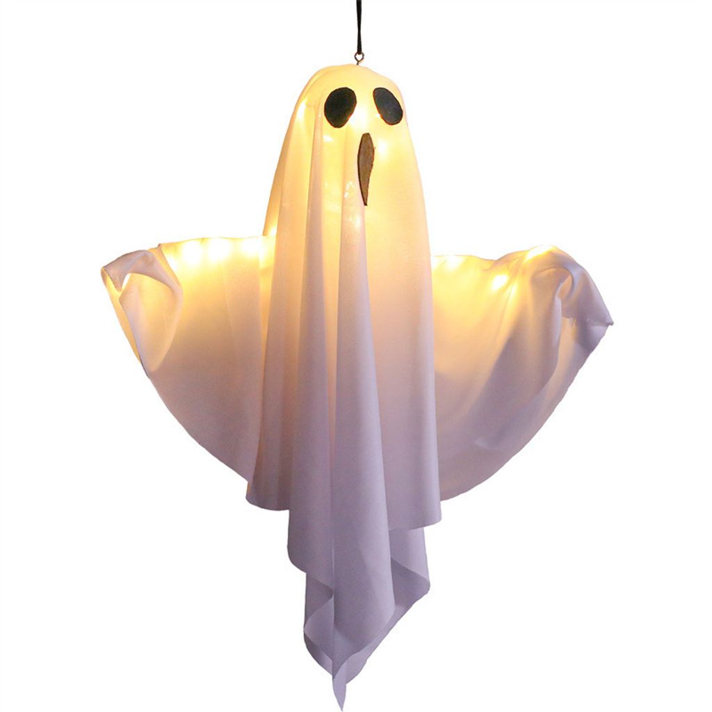 Halloween Deko Geister, Halloween Deko Outdoor, 2024 Neu 3-Fach Einstellbare Beleuchtung Hängende Geister mit Lichterketten, Terrasse, Rasen, Garten, Vorgarten Deko (A,1PC Halloween Deko Geister, Halloween Deko Outdoor, 2024 Neu 3-Fach Einstellbare Beleuchtung Hängende Geister mit Lichterketten, Terrasse, Rasen, Garten, Vorgarten Deko (A,1PC