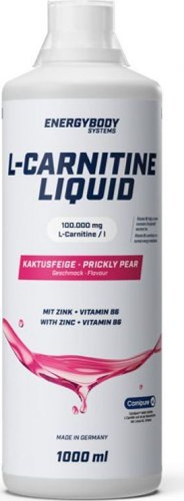 Energybody L-Carnitin Liquid 1000ml. Flasche Kaktusfeige
