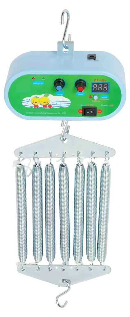 Transat balancelle bébé automatique vert, structure métal stable 75cm