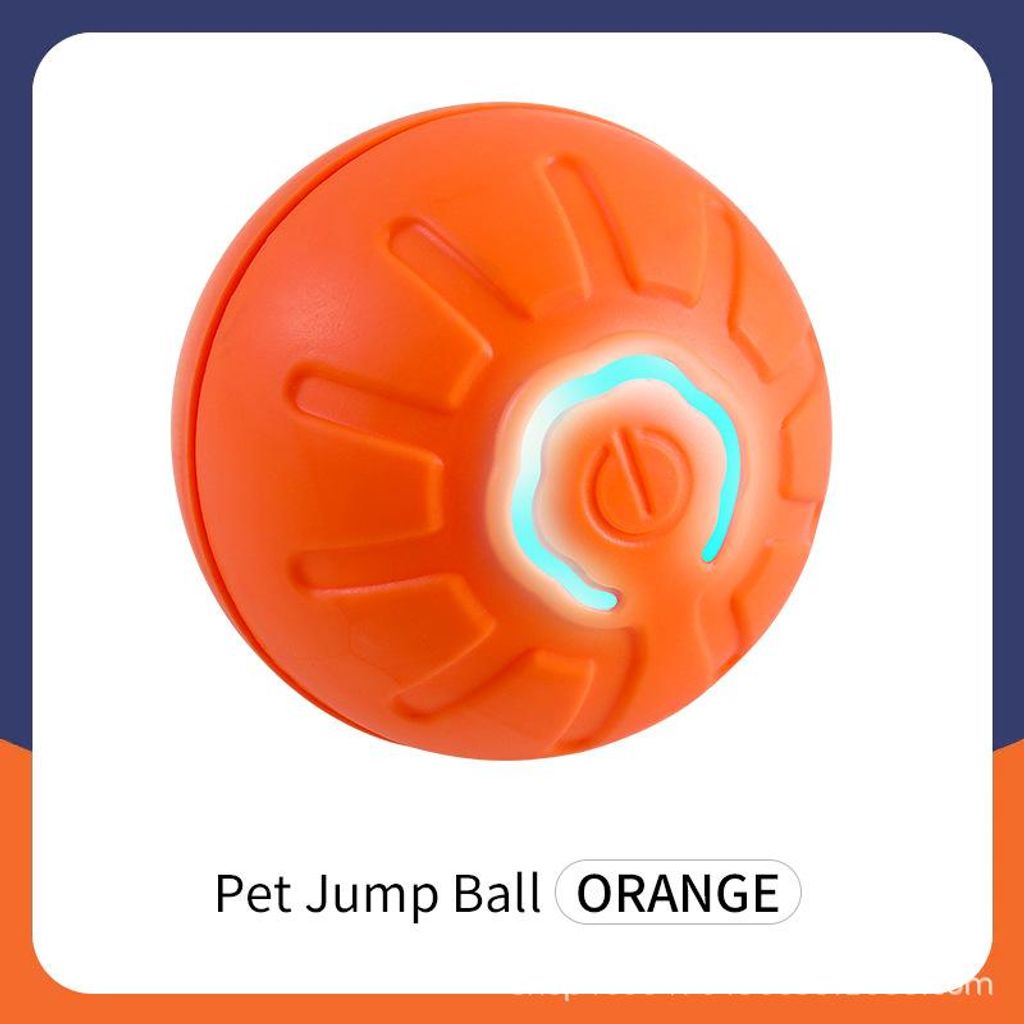 INF Interaktiver Haustierspielzeugball für Katzen und kleine Hunde Orange