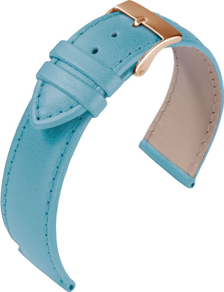 Eulit Taurus > Uhrenarmband Kalbsleder blau Produktbild 