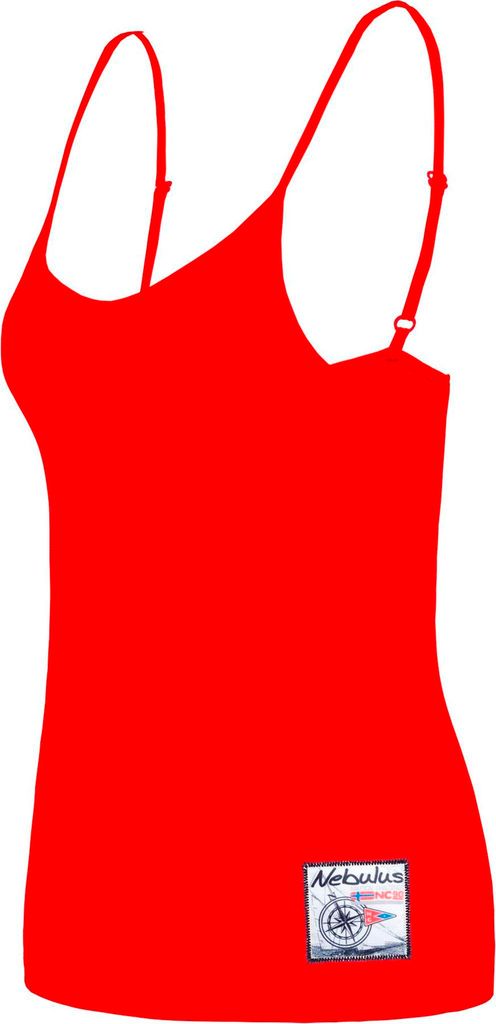 Nebulus Spaghetti Träger Top BIANCA Damen, Trägertop , Top mit schmale Träger , Q2351 - Damen, rot, S/36