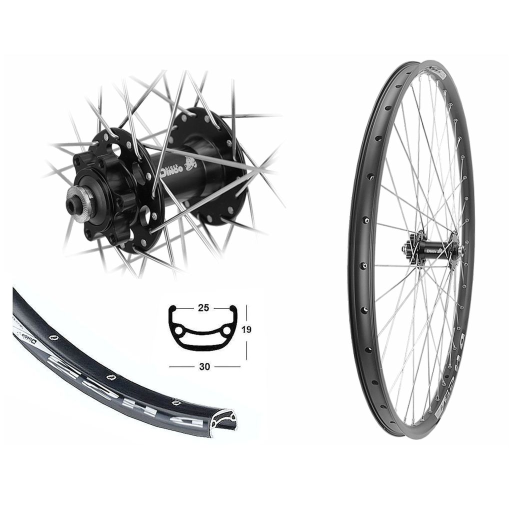 Vorderrad 27,5 Zoll Disc MTB 25-584 Hohlkammerfelge 6-Loch Produktbild 