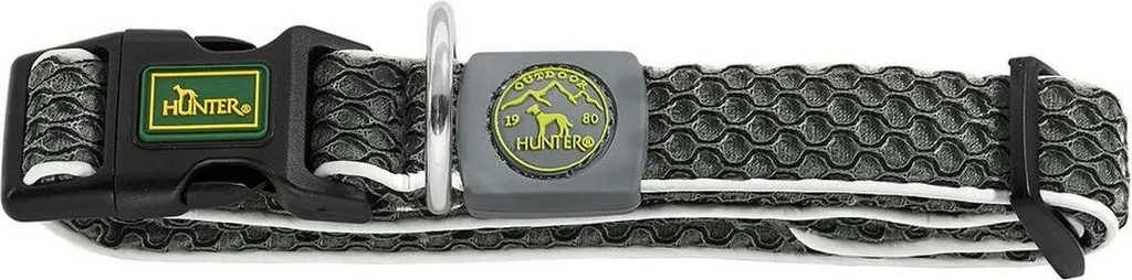 Hunter Collare Basic Fil Antracite M (33-50cm) | Eleganza Quotidiana