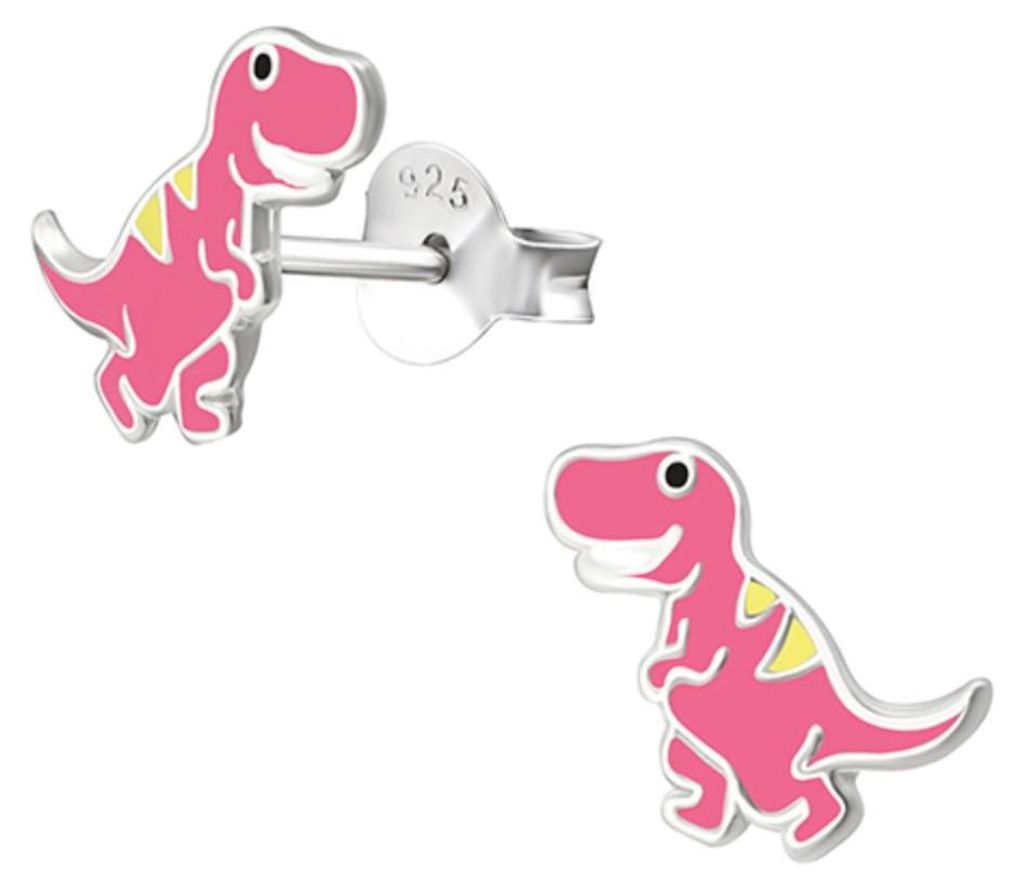 Kinder Ohrstecker Dino 925 Silber Ohrringe „Dinosaurier“ Produktbild 