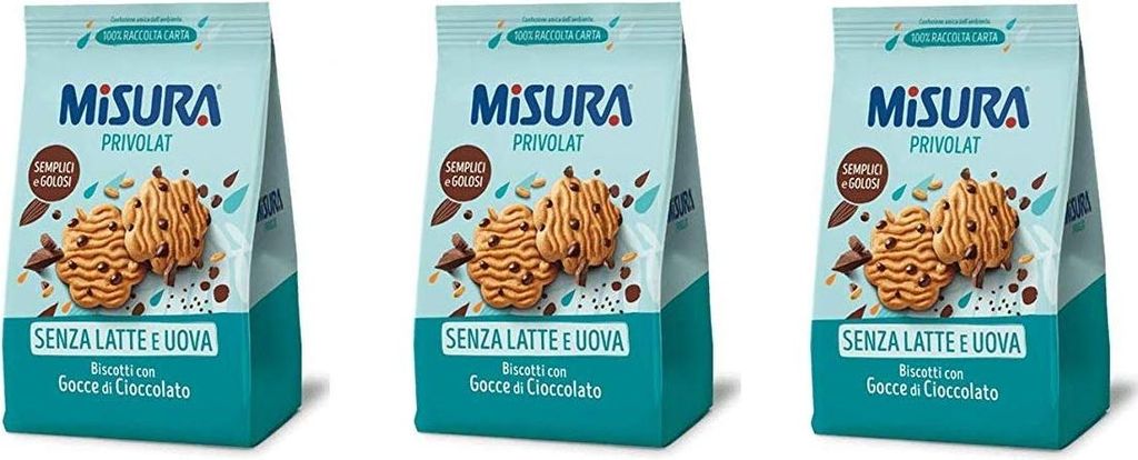 3x Misura Privolat Kekse mit schokolade tropfen 290g biscuits cookies brioche