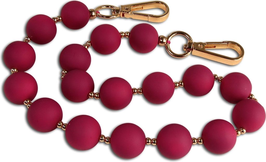 Florence Karabinerverschluss Boho-Gurt pink Polyester Metall OGM001P