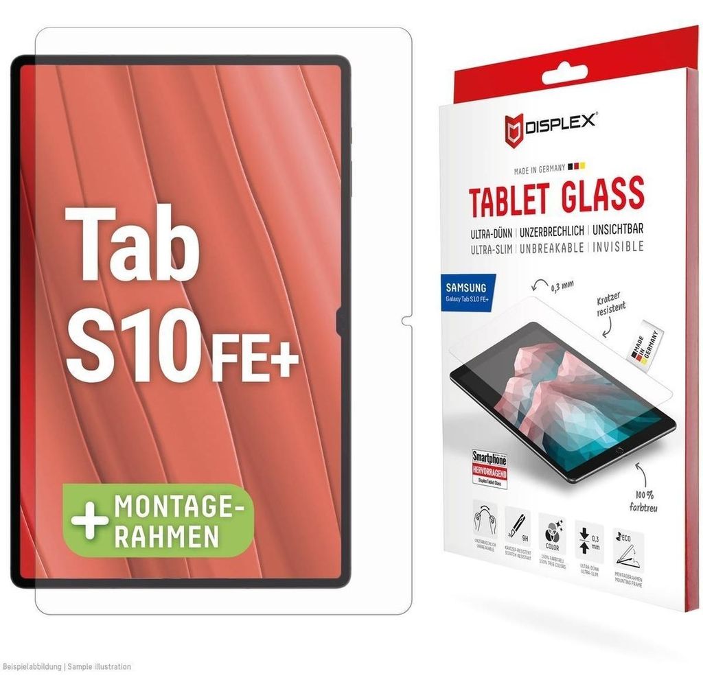 Displex Tablet Glass (9H) für Samsung Galaxy Tab S10 FE+, Produktbild 