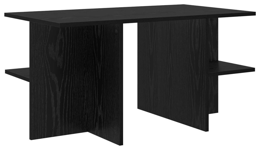 vidaXL Couchtisch Schwarze Eiche 87 x 50 x 45 cm Holzwerkstoff