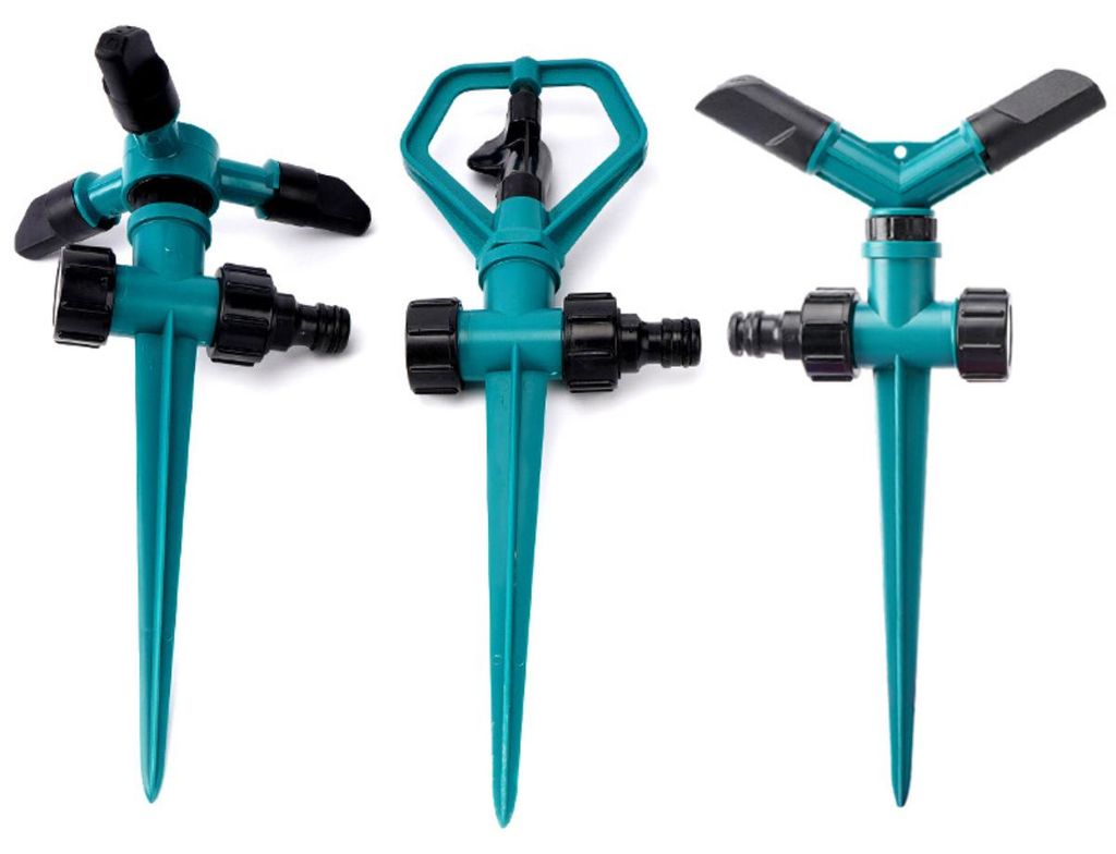 3 automatische Rasensprenger mit 360 Grad Drehung, oszillierende Sprenger, Bewässerungssystem für Terrasse, Garten