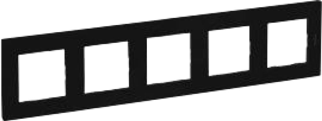 Fünffachrahmen 5x - schwarz, NILOE STEP