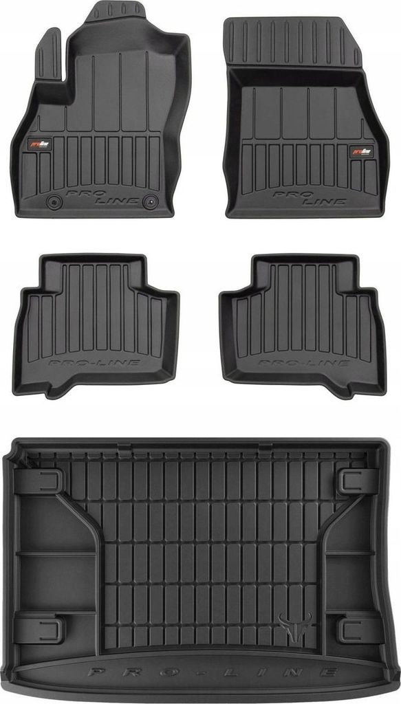 3D SET Gummimatten und Fußmatten Fiat Qubo 2008-2020 2d