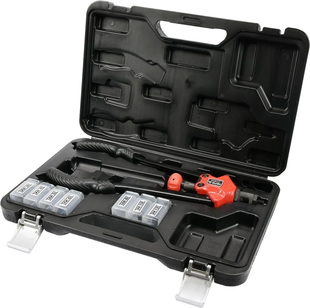 Fixez vos inserts sans effort avec la riveteuse Yato M3-12 robuste - 8