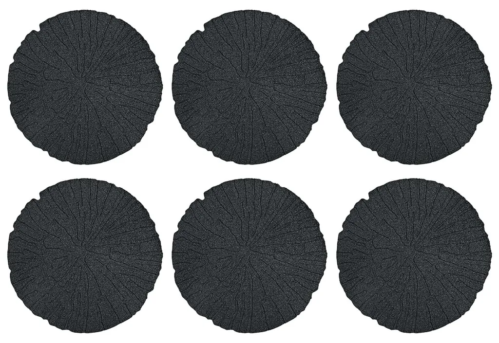 Revêtement de sol pour garage et atelier dalles caoutchouc noir 6 pcs