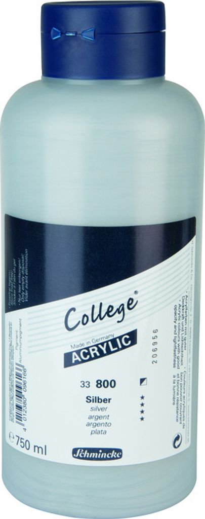 Schmincke 750ml College Acryl Silber Acryl 33 800 030