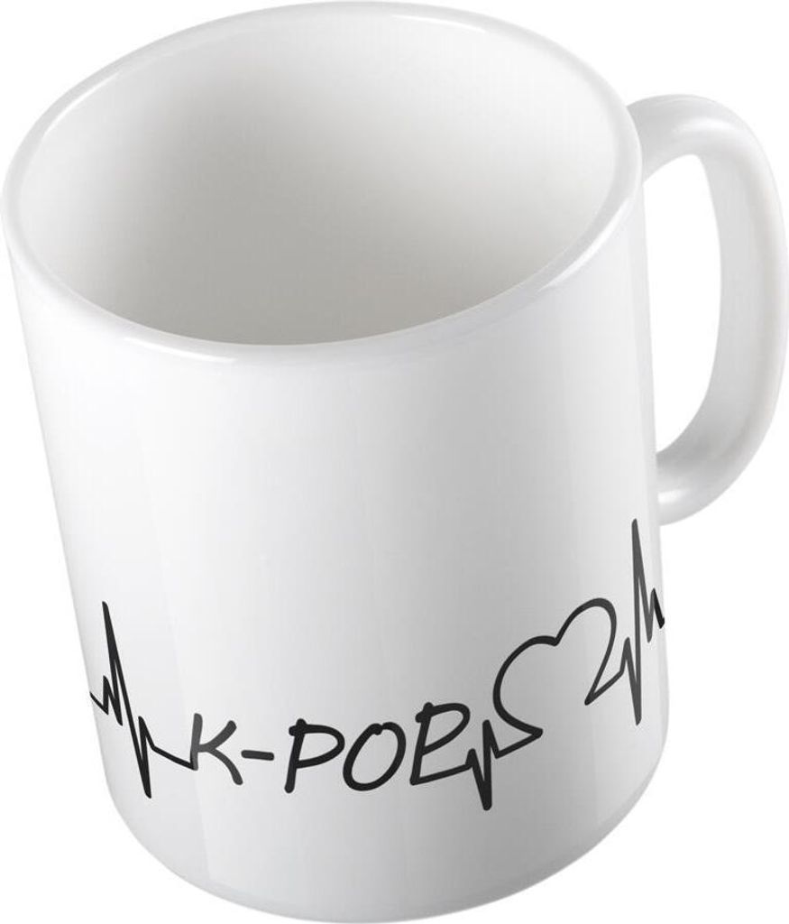 Huuraa Kaffeetasse K-POP Geschenk Tasse Weiß 330ml K-POP Präsent