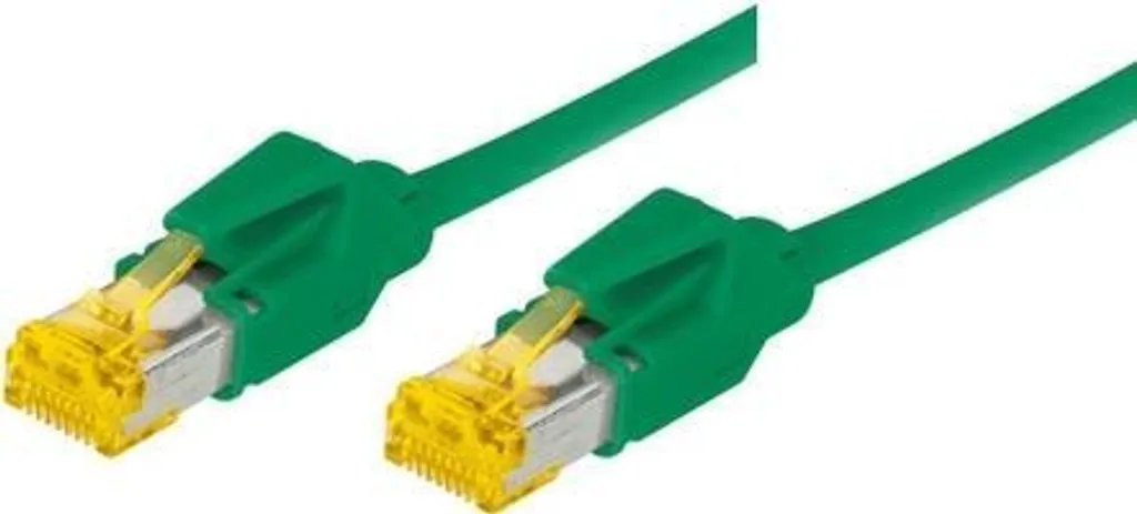 Câble Ethernet RJ45 Cat 6a S/FTP PiMF 10m vert pour réseau local LAN