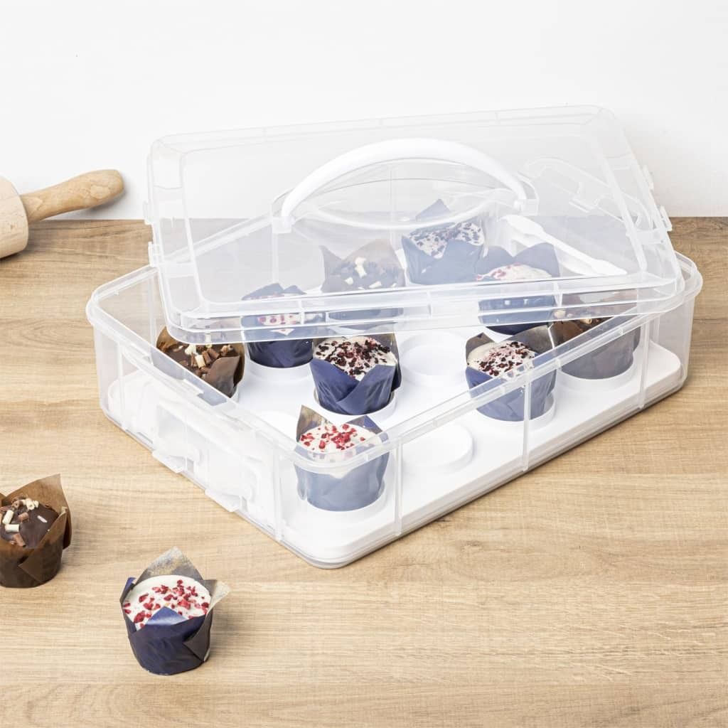HI Aufbewahrungsbox für 12 Cupcakes 6 L Transparent Produktbild 7