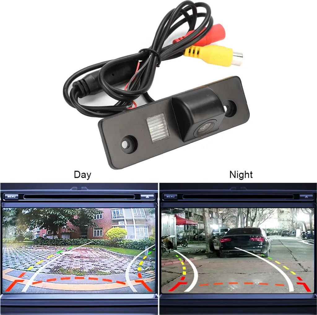 Telecamera di retromarcia HD, 170° impermeabile, visione notturna, sistema di parcheggio, monitor, adatta per Skoda Octavia - 2