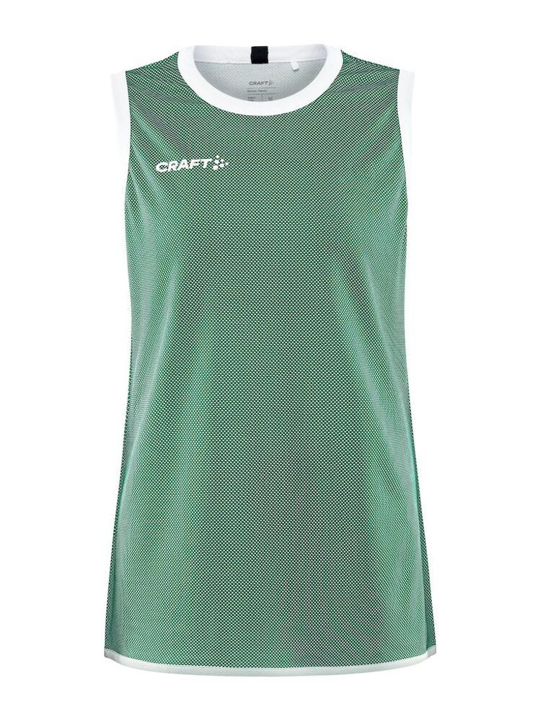 CRAFT Progress Reversible Basket Singlet W Team Green/White M