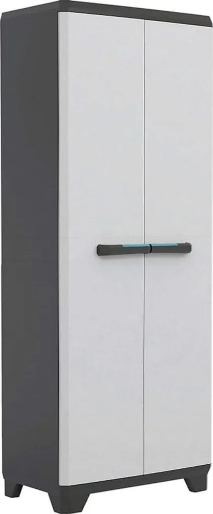 Armoire de rangement extérieur en résine robuste - Gris anthracite 850L