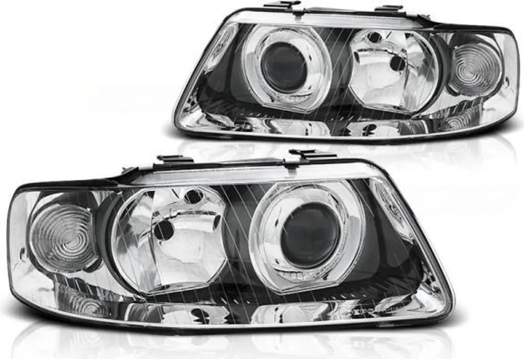 Blocs optiques avant Audi A3 8L Facelift 2000-2003 finition chromée