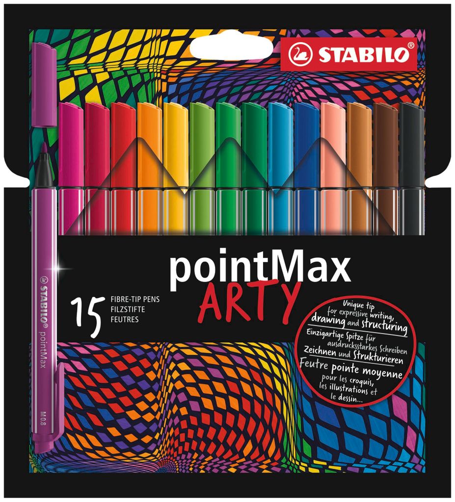 STABILO Filzschreiber -  pointMax - ARTY - 15er Pack - 15 Produktbild 