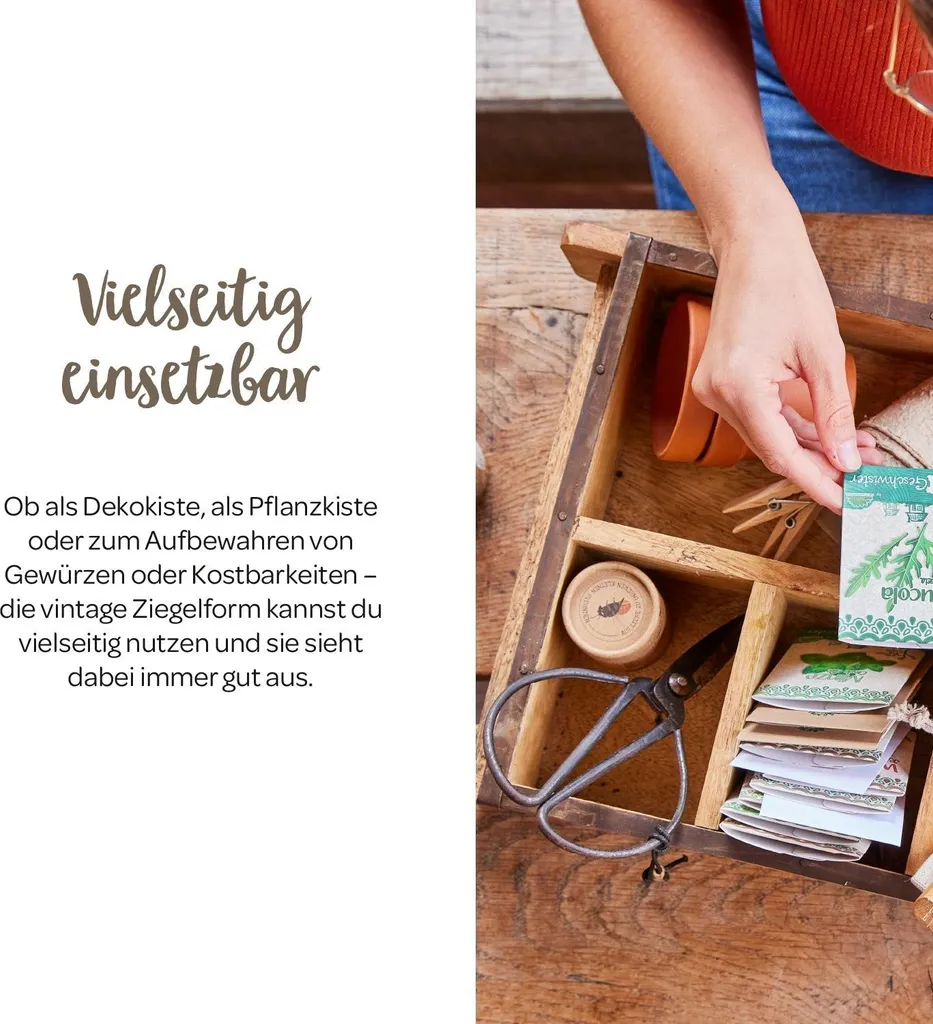 Caisse en bois compartimentée pour trier vos objets avec un style rétro - 3