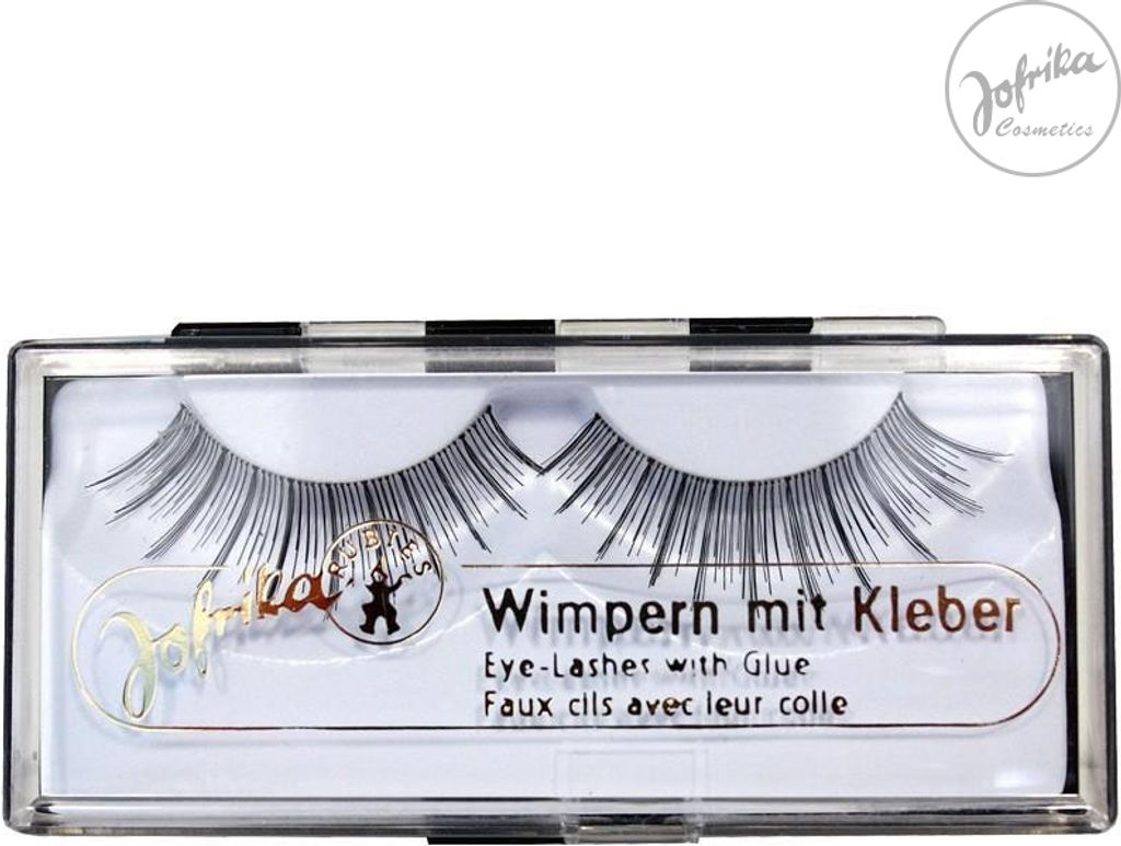 Echthaar Wimpern Strahlen mit Kleber Produktbild 