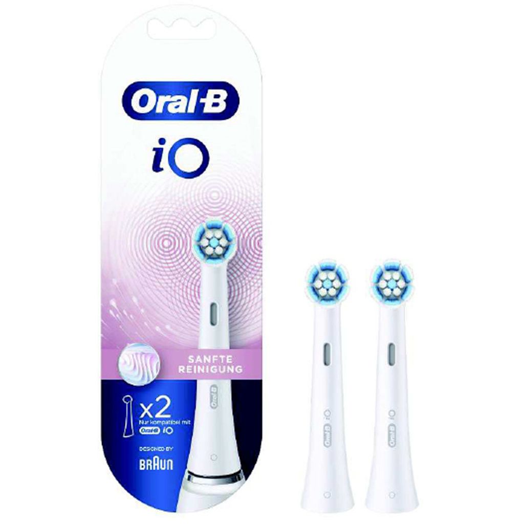Oral-B iO Aufsteckbürsten Sanfte Reinigung 2er Produktbild 3
