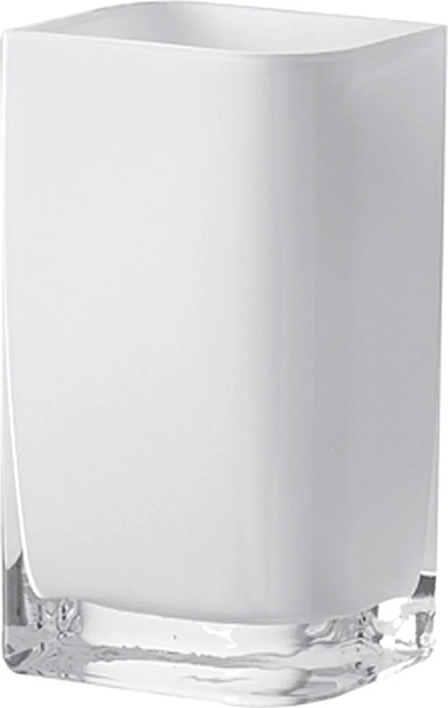 Vase décoratif blanc Leonardo Lucca 20 cm - Soliflore moderne en verre