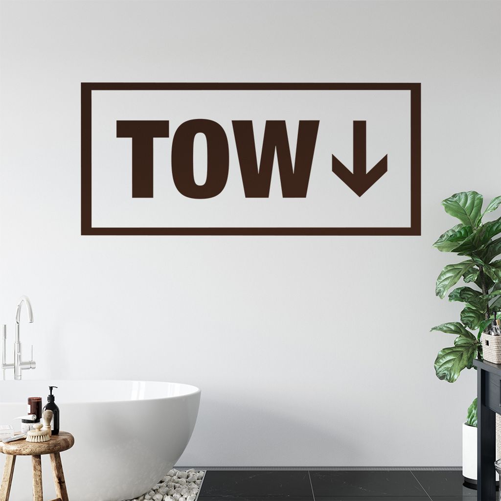 TOW Wandtattoo in 6 Größen - Wandaufkleber Wall Sticker - Dekoration, Küche, Wohnzimmer, Schlafzimmer, Badezimmer