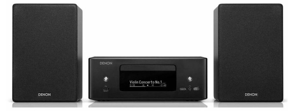 Denon N-12DABBKE2, Schwarz, 1 Disks, 65 W, 2-Wege, DAB, Produktbild 