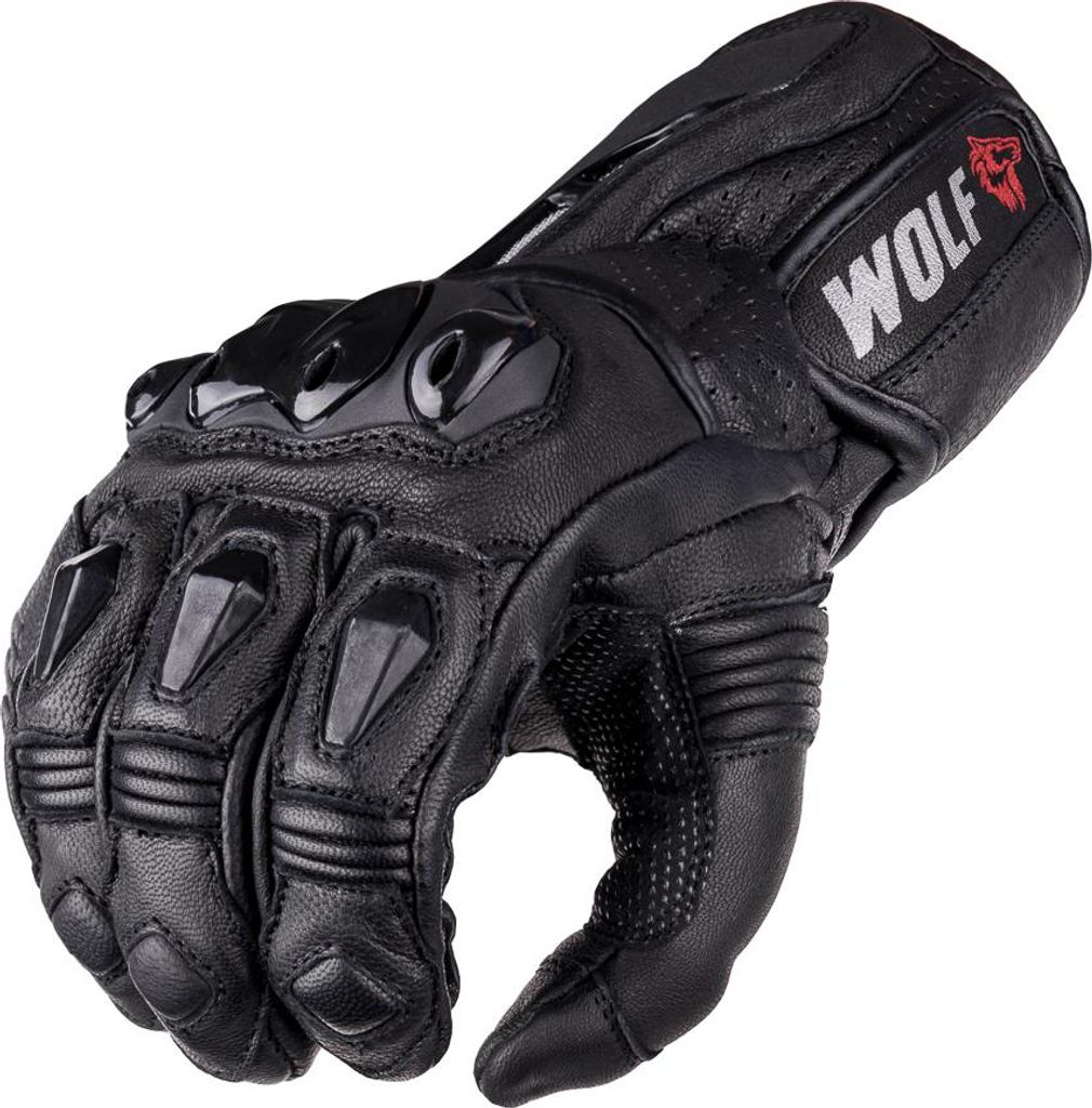 Wolf Raiden Motorradhandschuhe Schwarz Größe L