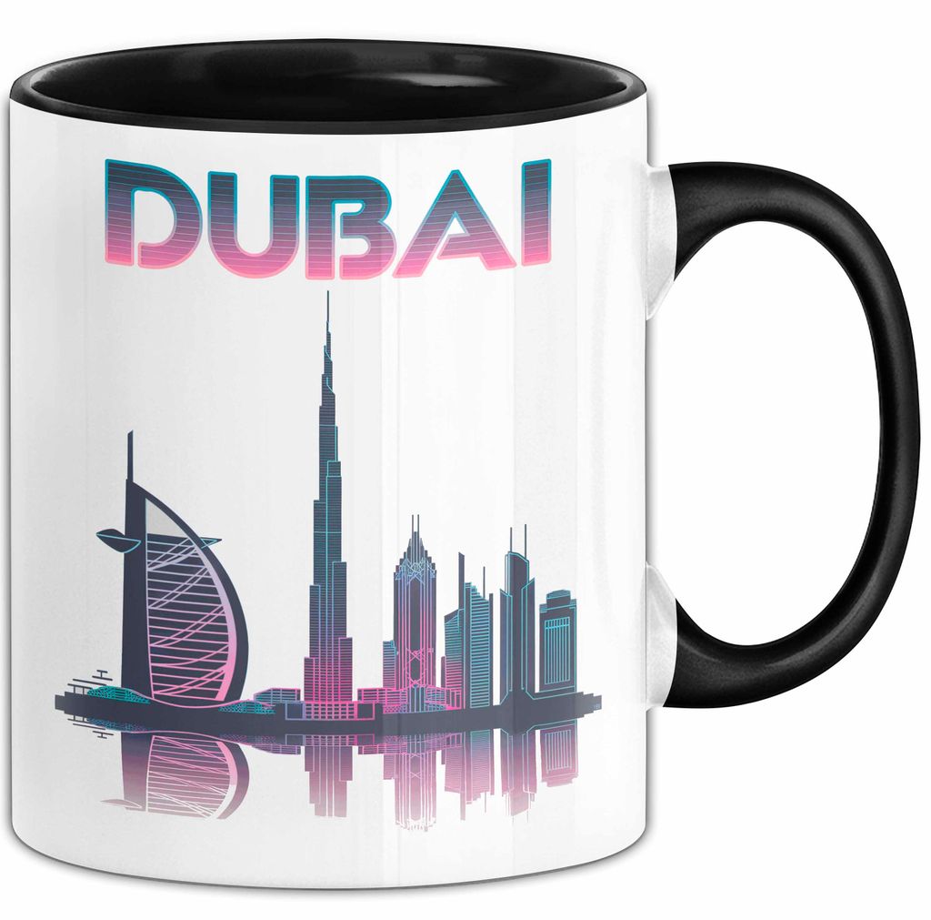 Dubai VAE Tasse Geschenk Lustige Geschenkidee Spruch (Schwarz)