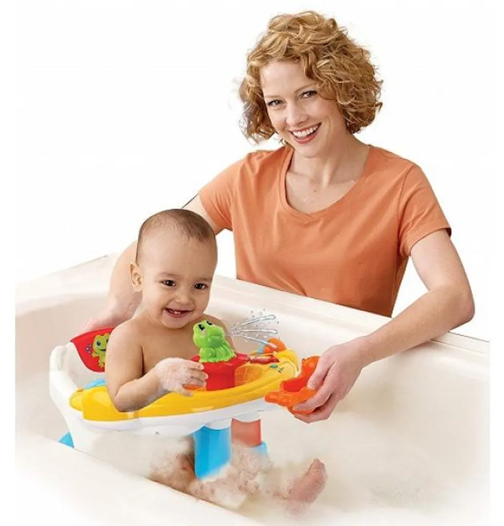 Siège de bain interactif VTech avec tableau d'éveil et ventouses