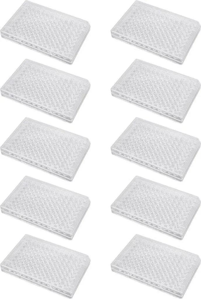 Microplaque de laboratoire 96 puits avec couvercle de protection transparent