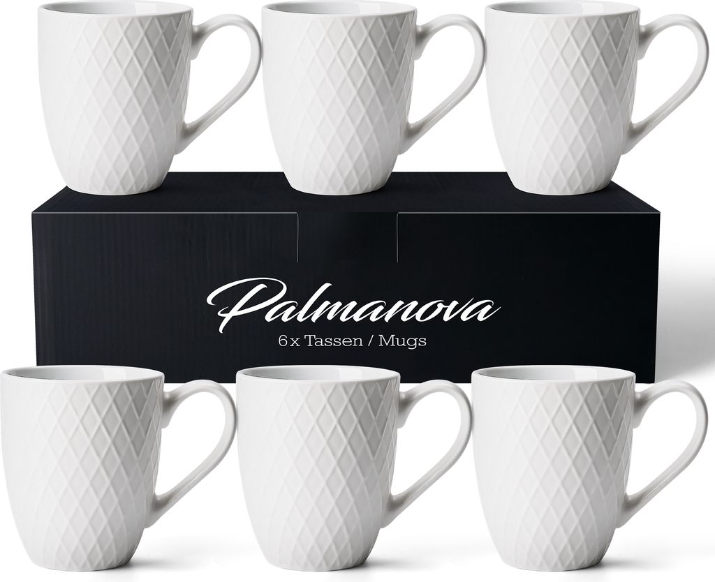 Palmanova Mug Set of 6 White Produktbild 
