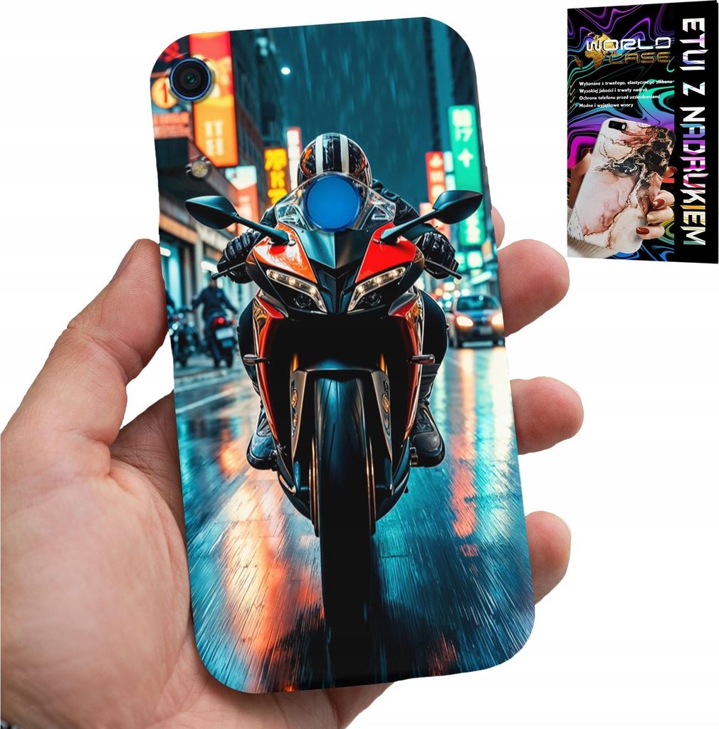 Hülle Für Huawei Y6S - Motorrad, Motorrad Einrad Designs + Glas