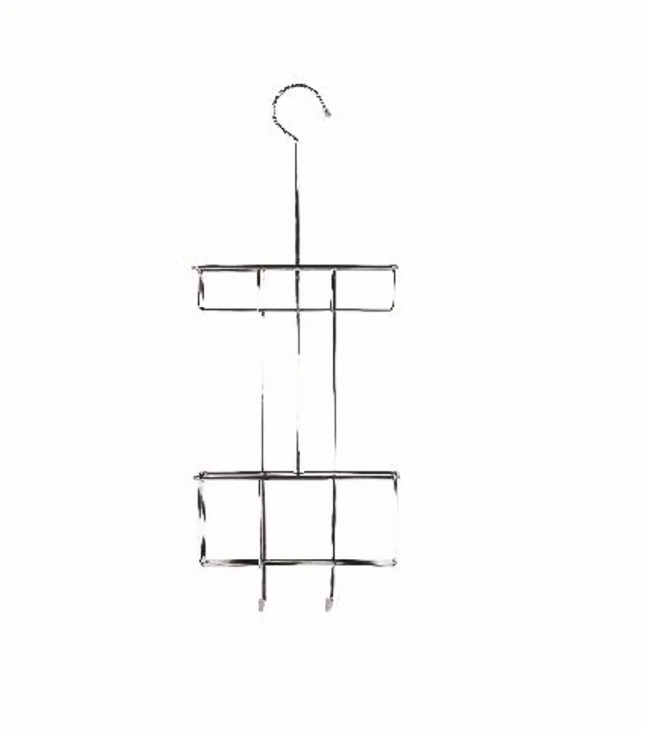Compactor Free Étagère de douche suspendue en chrome argenté RAN9318