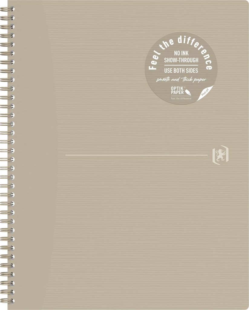 Notizbuch Origins 400150004 A4+ 70 Blatt beige liniert Packung mit 5 Stück