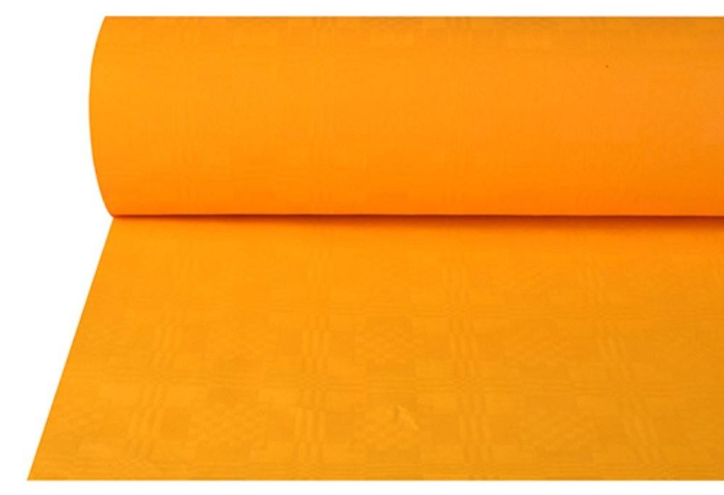 Tovaglia damascata Papstar arancione 50 x 1 m 16797 Immagine del prodotto 