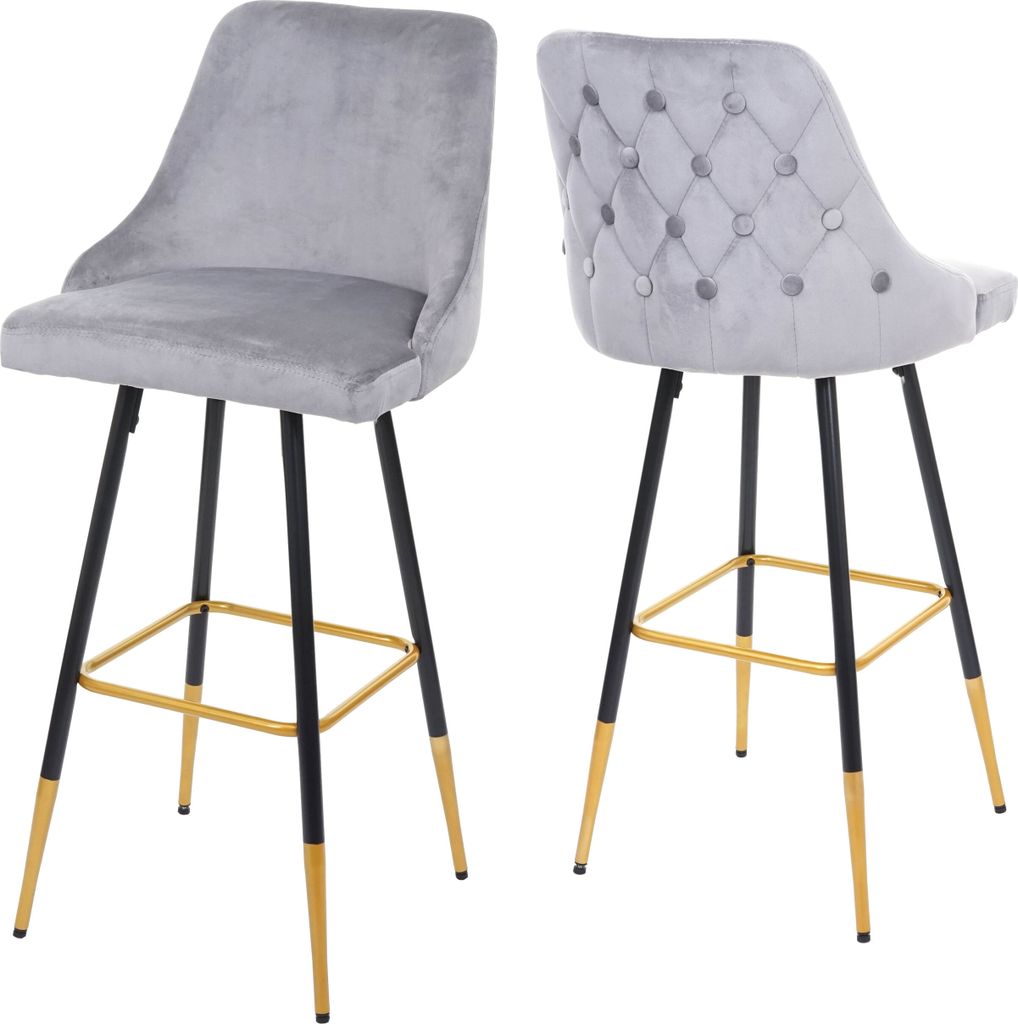 set di 2 sgabelli da bar HWC-E70, sgabello da banco, design Immagine del prodotto 