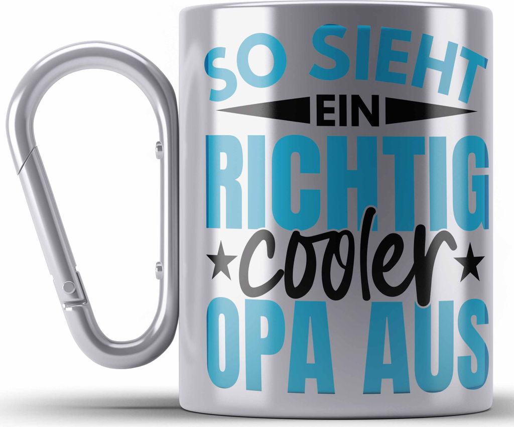 Trendation - Bester Opa Der Welt Geschenk Edelstahl Tasse Produktbild 