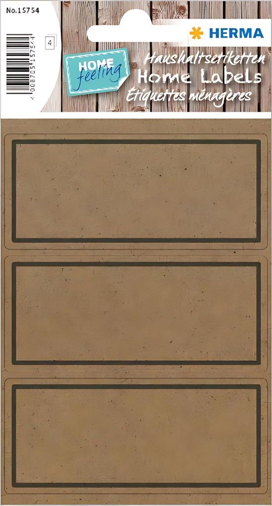 HERMA Haushalts-Etiketten HOME Silphie 82 x 36 mm 4 Blatt à 3 Etiketten