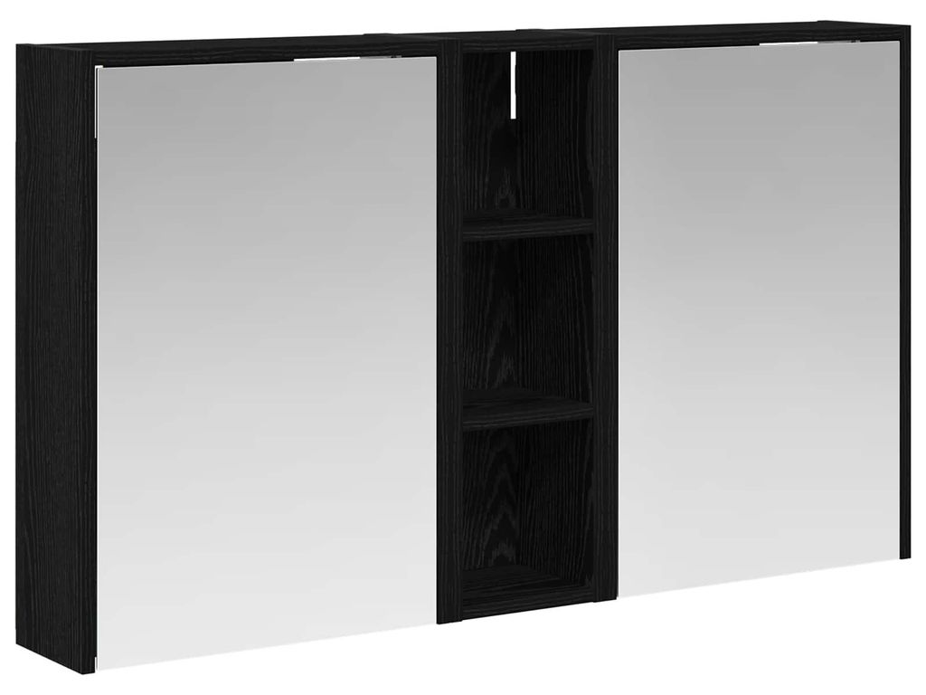 Badezimmerschrank-Set 3 pcs 106 x 16 x 62,5 cm Holzwerkstoff