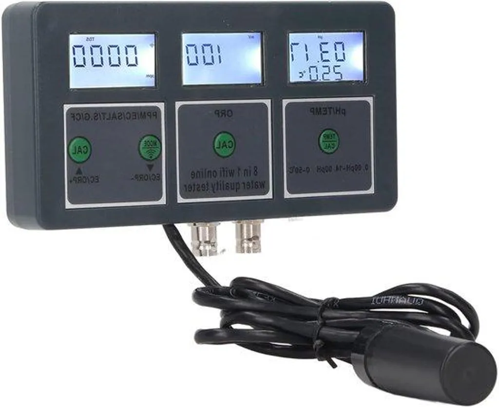 Testeur de pH et température pour aquarium : idéal pour eau douce et mer
